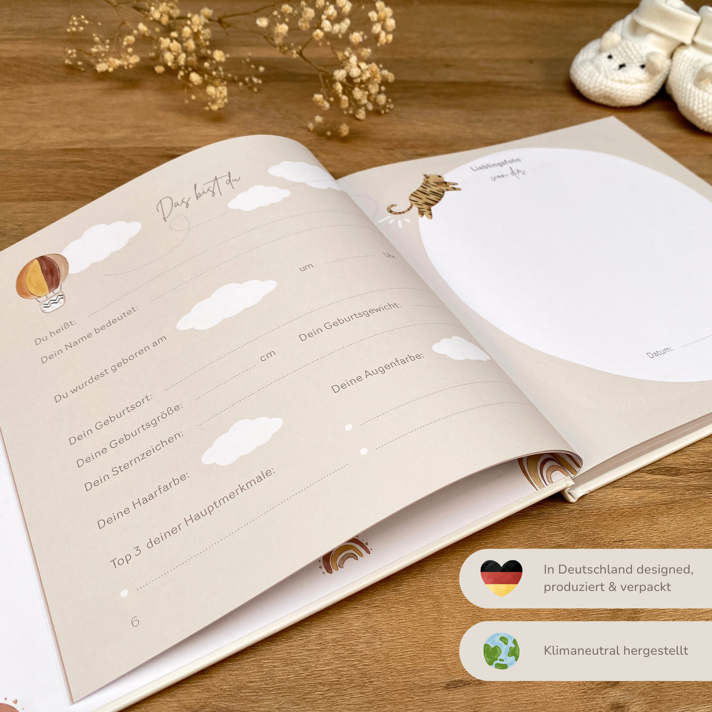 Babyalbum Dein zweites Jahr | Leinen