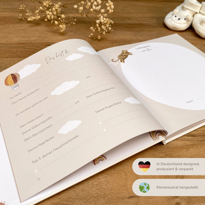 Babyalbum Dein zweites Jahr | Leinen