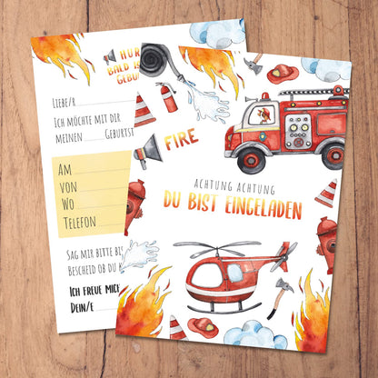 Einladungskarten_Kindergeburtstag_Feuerwehr