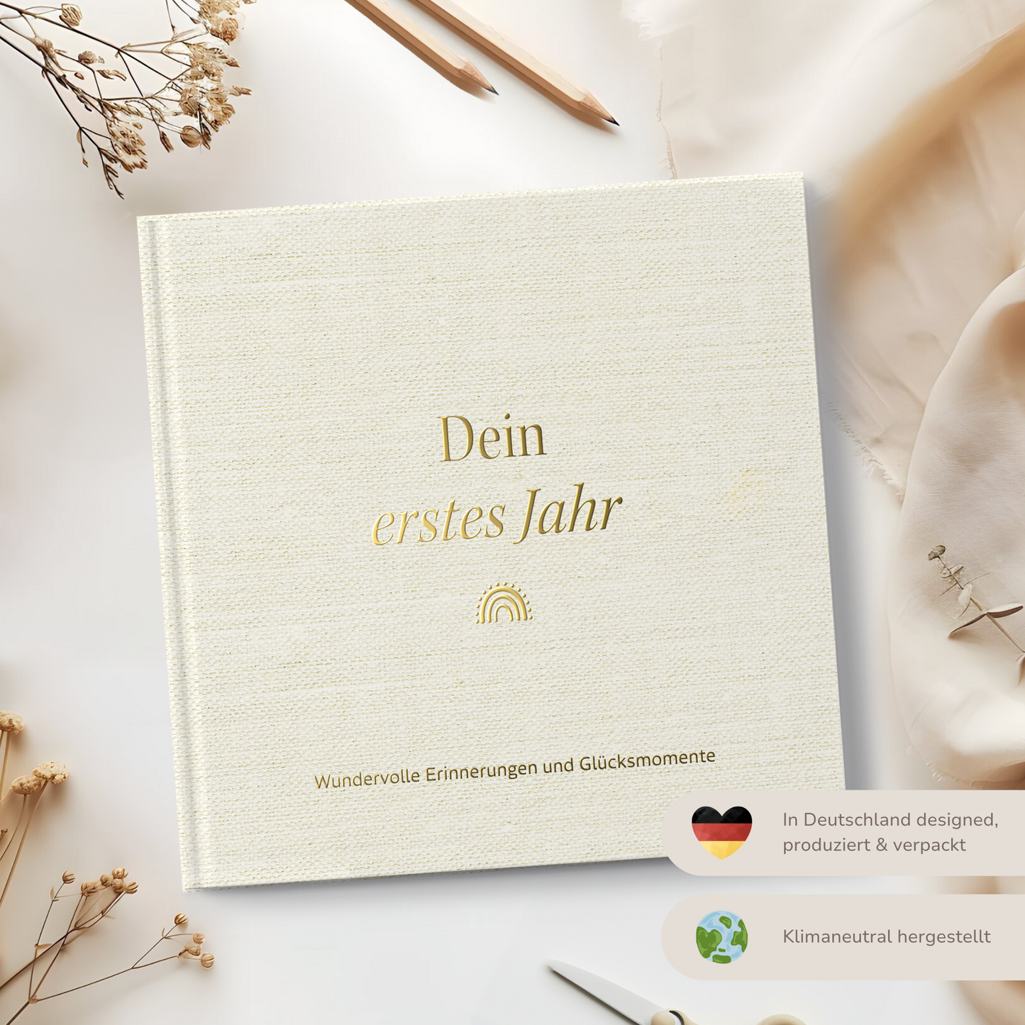 Babyalbum Dein erstes Jahr | Leinen
