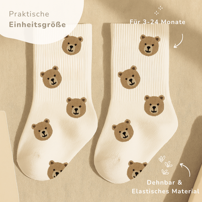 Babysocken Set inkl. Karte & Baumwollsäckchen