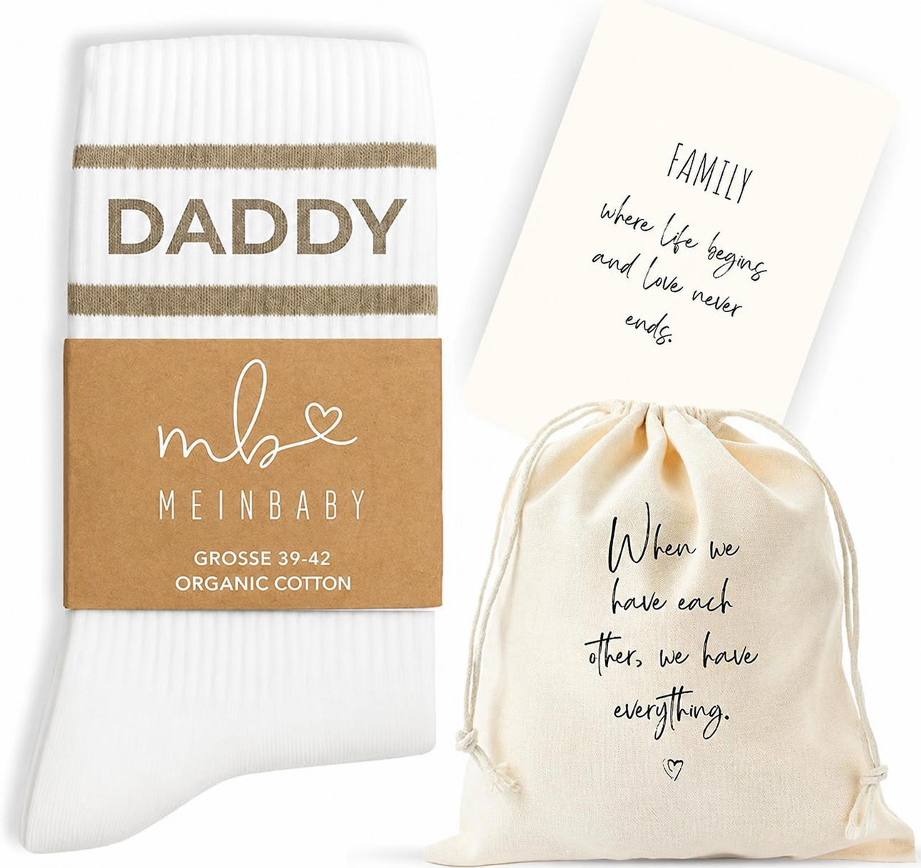 Retro-Socken Daddy Beige