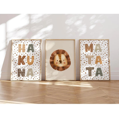 kinderzimmerposter-3er-set-loewe-boho