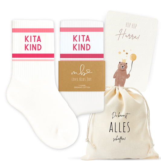 Kitakind Socken Pink | Geschenkidee Kindergarten
