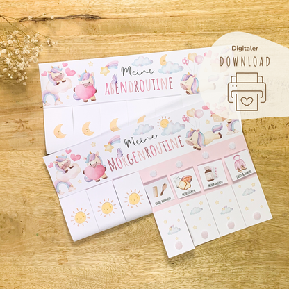 digitaler-download-morgen-abend-routine-einhorn