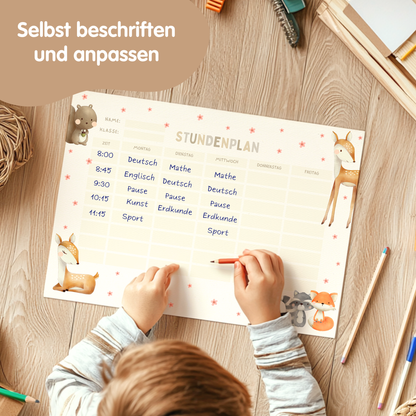 digitaler-download-stundenplan-kinder-suesse-tiere