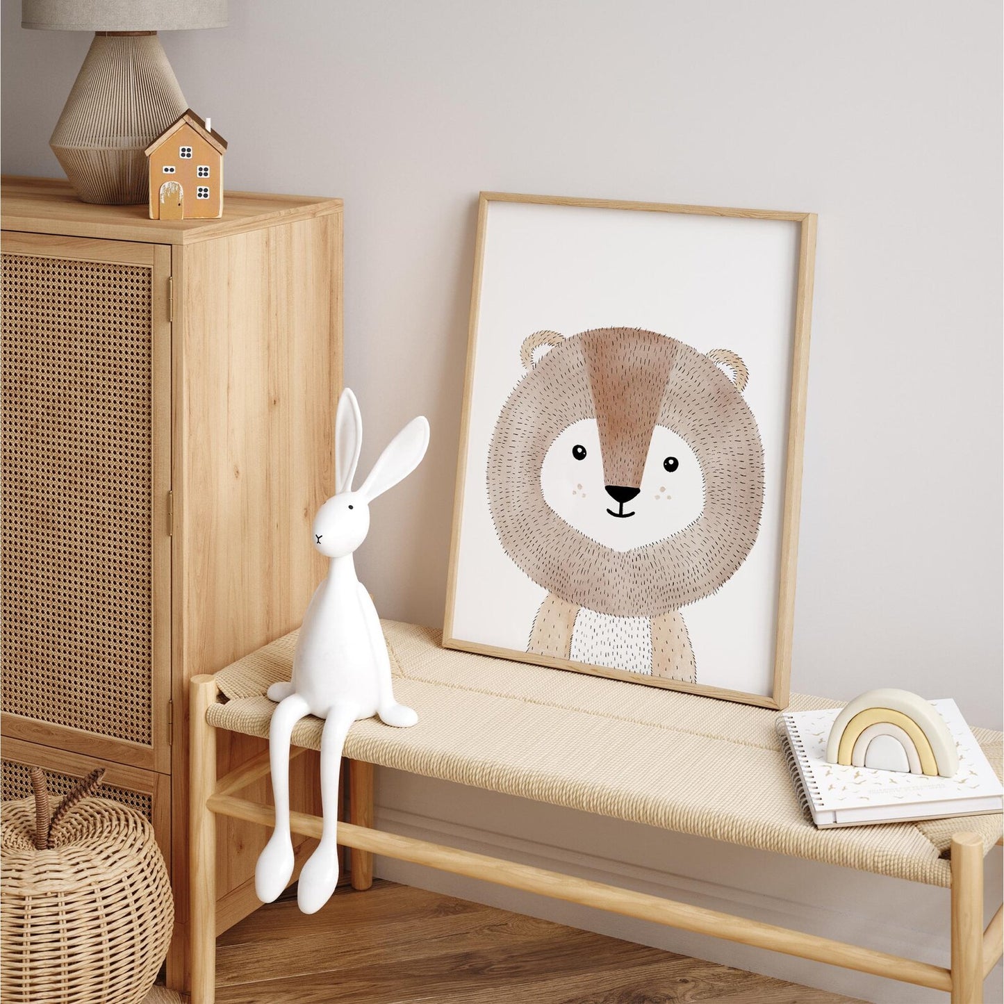 Kinderzimmerposter | 4er Set A4 | vier Freunde