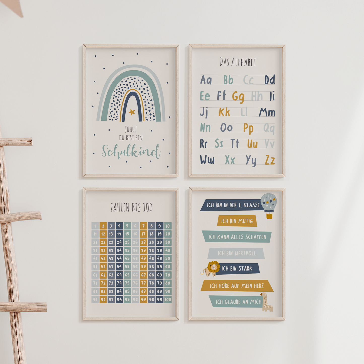 kinderzimmerposter-jungs-lernposter-einschulung-blau-4er-set