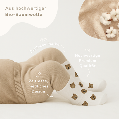 Babysocken Set inkl. Karte & Baumwollsäckchen